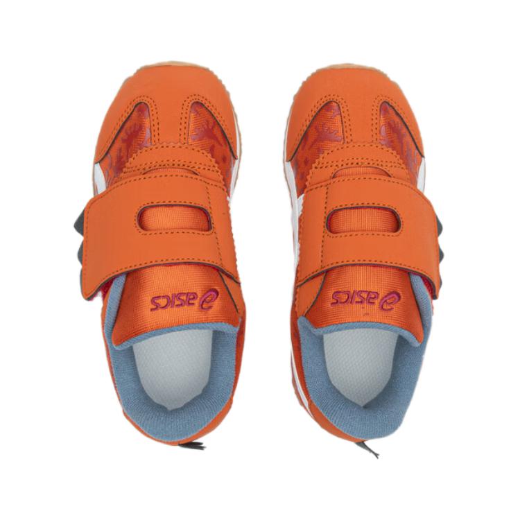 Asics Idaho Comfortable Soft Sole Kids Casual Shoes Kids Casual Shoes Orange White Gray 1144A361-800