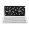 350 X 186mm RV Side Vent Fan DC12V 4.8W Dual Air Ventilation Fan for RV Motorhome Trailer Caravan