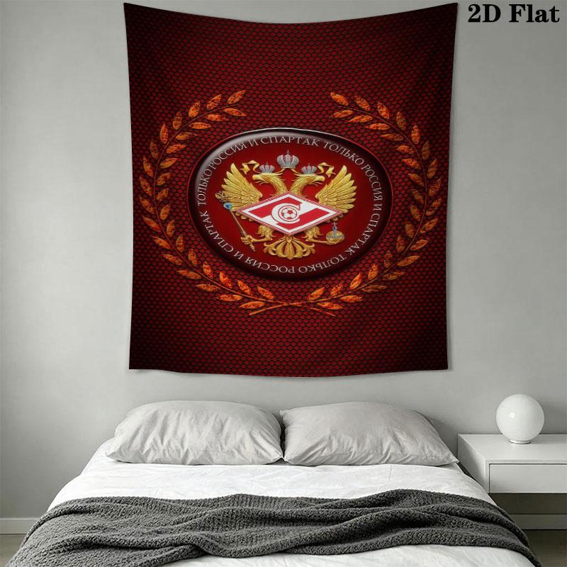 Spartak Moscow Spirit Wall Hanging Printed Fabric Blanket Decorative Tapestries for Bedroom Living Room Home Decor
