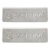 2Pcs Metal Stainless Steel Reserved Sign Double Sided Reserved Table Signs for Restaurants Bar Cafe