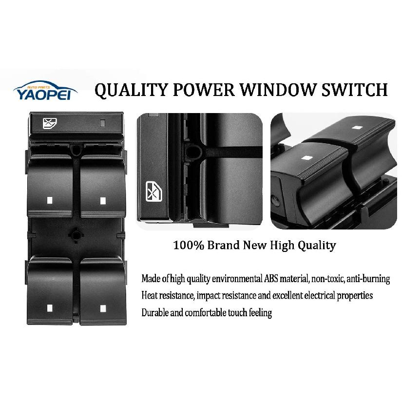 Driver Side Master Power Window Switch For 2007-2013 Chevrolet Chevy Silverado GMC Sierra Traverse HHR 1500 2500HD 3500HD Yukon Buick 25789692