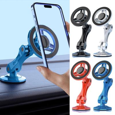 360 Rotate Metal Magnetic Car Phone Holder Foldable Phone Stand Air Vent Magnet Mount Support For All Phone