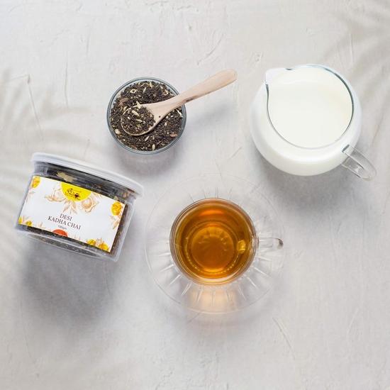 The Indian Chai - Desi Kadha Masala Chai 100g for Detox Blended with Tulsi, Loung, Dalchini, Gota Dhania, Saunf, Elaichi, Adrak