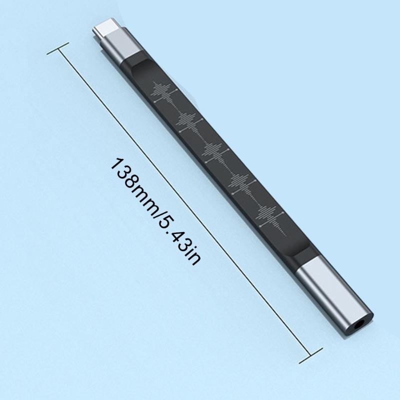 Upgrades Type C To 3.5mm Earphone Adapter Robusts Designs Type C To 3.5mm Headset Connector Enhances Sound Experience