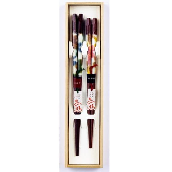 Ishida One Pair Yasaka Kiribako Couple Chopsticks Kazeoto 2P 39398 (Ishida)