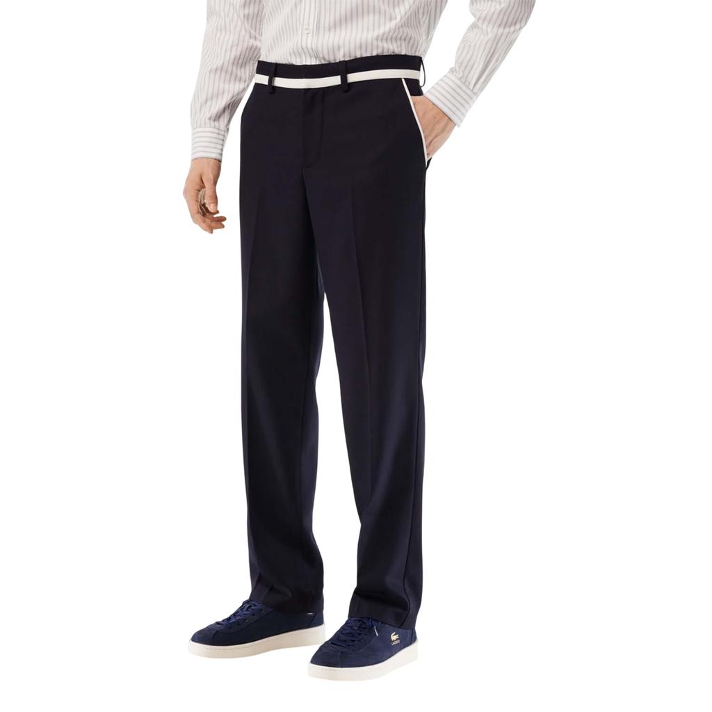 Lacoste Mens Badge Straight Suit Trousers