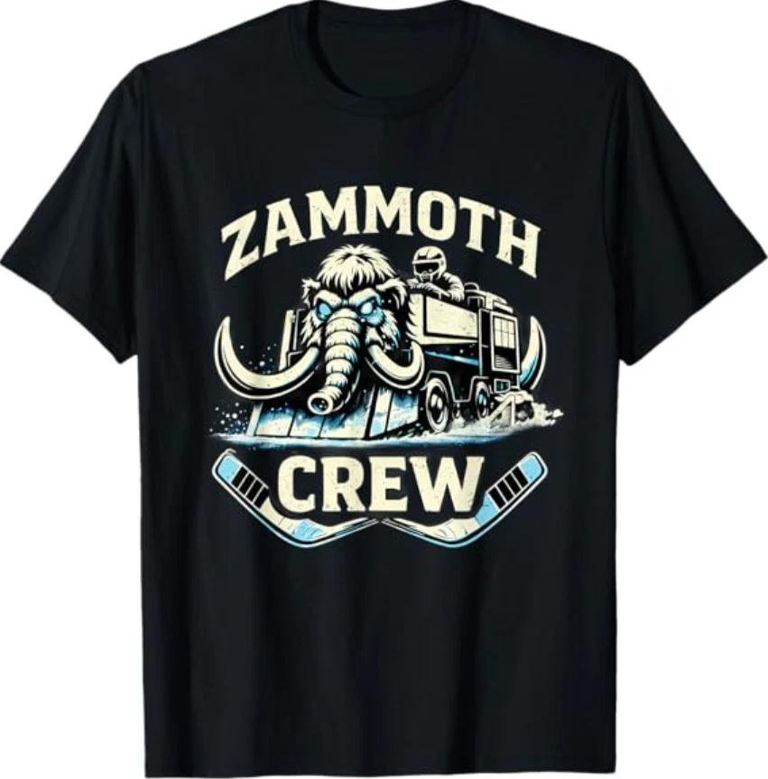 Zammoth Crew Ice Machine Funny Hockey Utah Fan T- Shirt S
