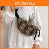 2024 New Vintage Plaid Wool Crossbody Bag For Women In Stylish Soft Fabric Colors