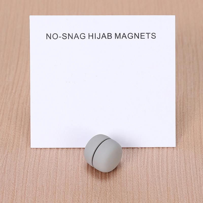 1 Pair Matte Magnet Hijab Pins Magnetic Brooch Headscarf Women Shawl Strong Magnetic Button Headscarf Accessories Mix Color
