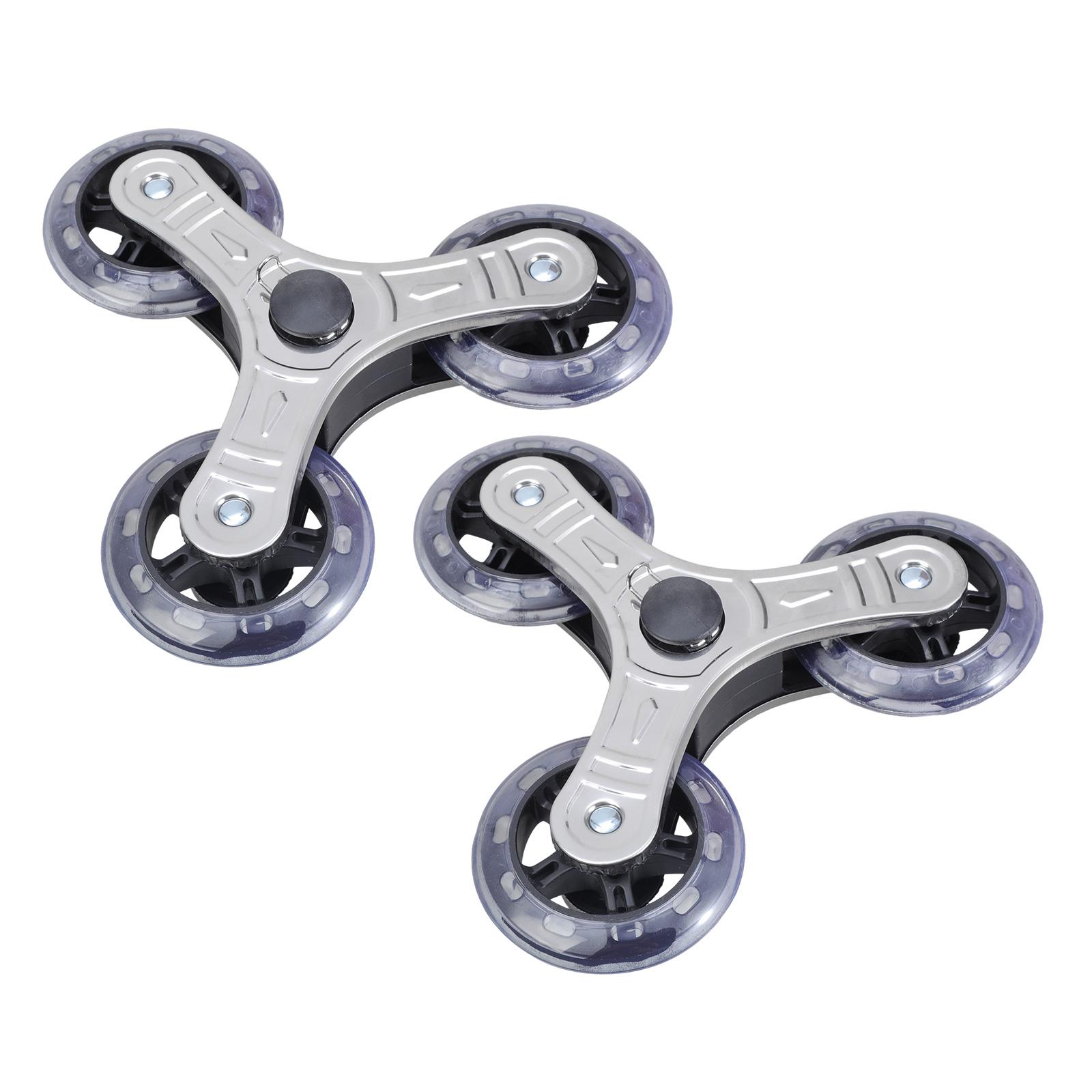 

2 шт. Колеса для подъема по лестнице Складные Запасные Треугольные Конструкции Колеса для подъема по лестнице для Тележки для покупок и белья