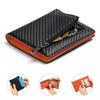 GAEKEAO Men's Carbon Fiber Wallet High-quality Anti-theft Brush PU Leather Change Purse