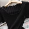 Elegantes Damen-Strickoberteil mit Rundhalsausschnitt, schmale Passform
