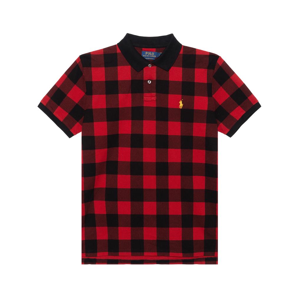 Polo Ralph Lauren FW22 Custom Slim Fit Check Logo Embroidered Short Sleeve Polo Shirt Men Polo Shirts MNPOKNI1N822035-620
