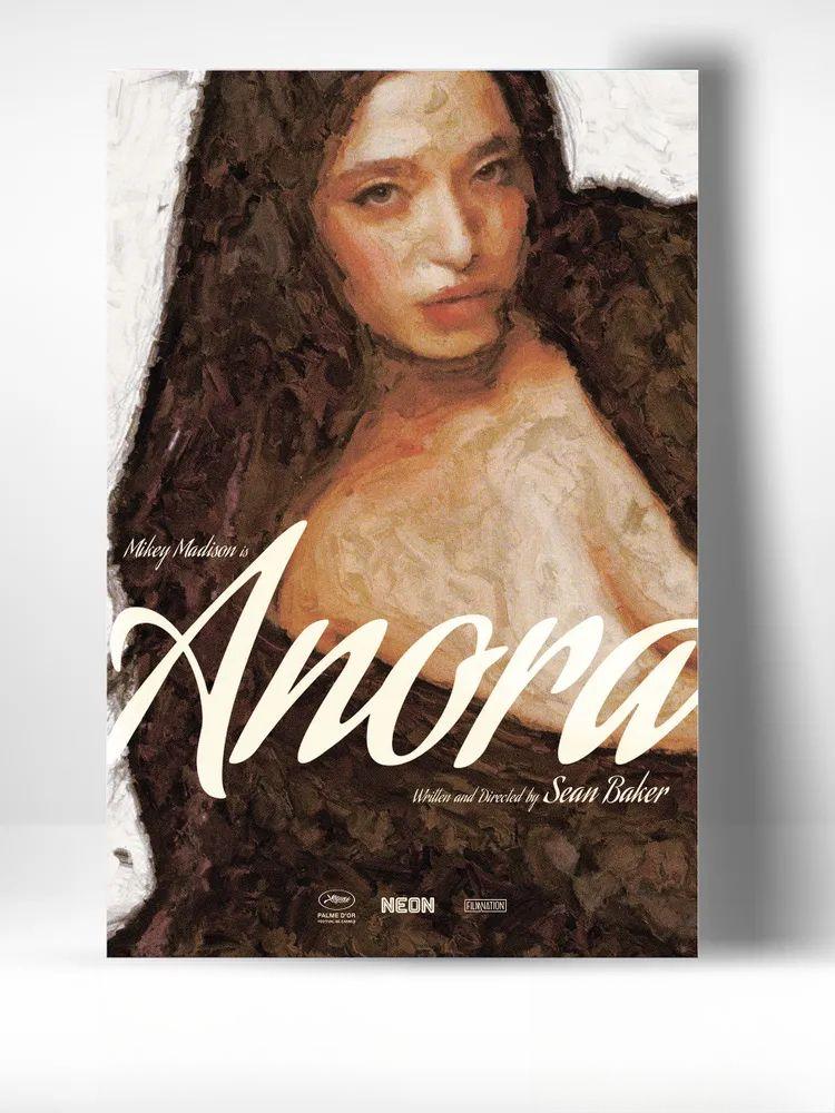 Анора Фильм Металлический Постер 30x20см, Винтажный Драма Настенный Декор