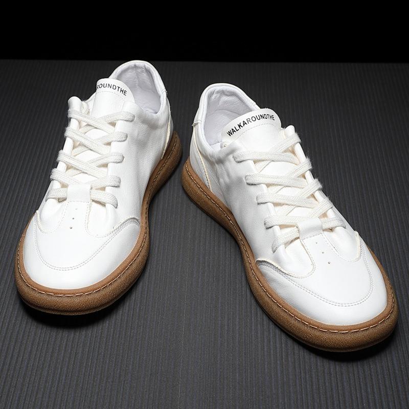 Fashion Luxury Cowhide Lightweight Men's Board Shoes Fashion Designer Casual Sneakers for Men Spring Autumn Outdoor Sports Shoes Male