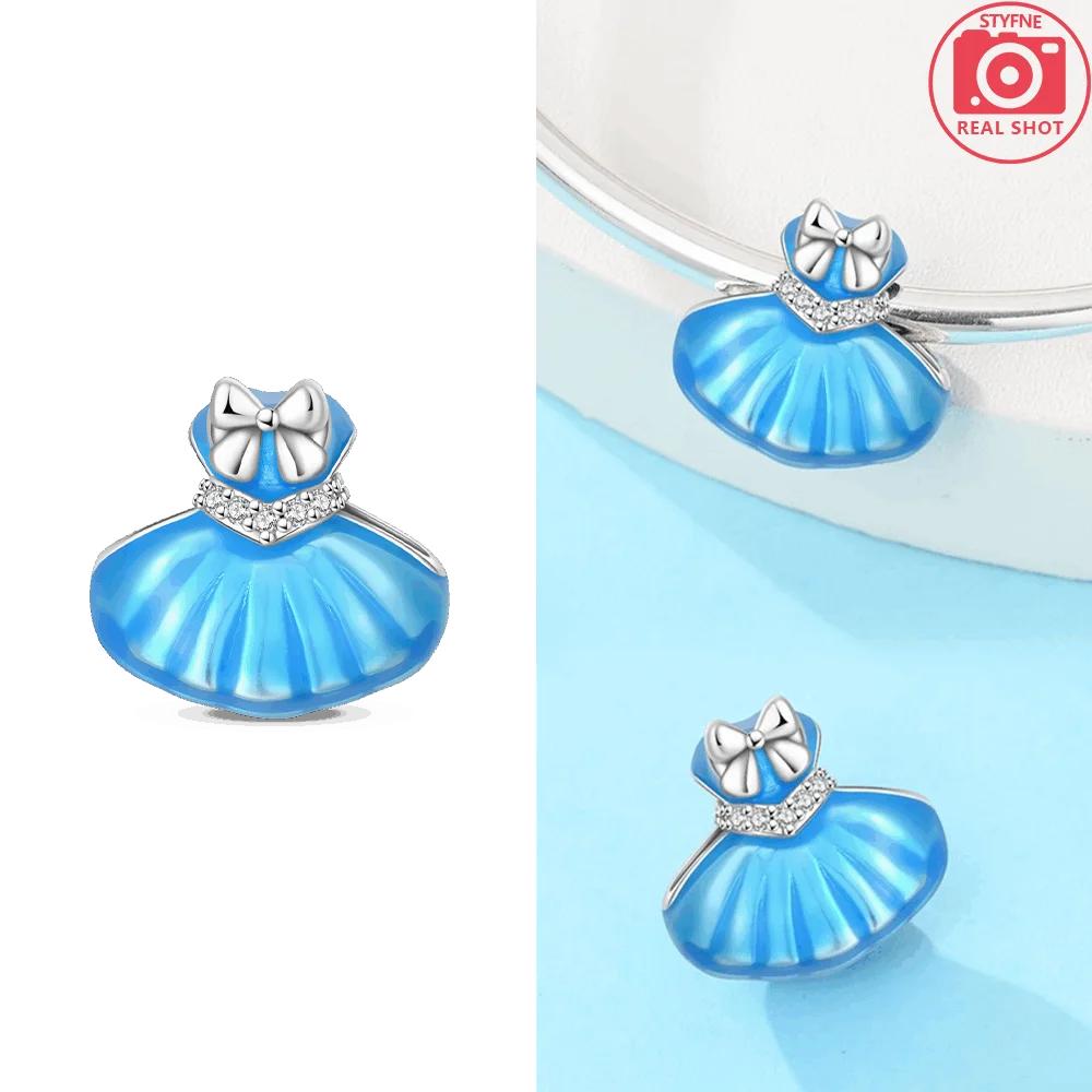 

Синее платье с башней в виде сердца, желтый зонтик, подвеска-гребень, оригинальные медные бусины, подходят для браслета, ювелирное изделие, DIY, женский аксессуар, подарок