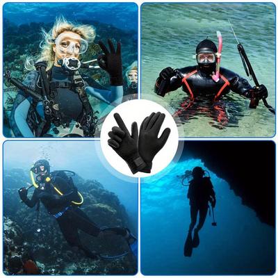 Mănuși de scufundări Mănuși pentru costum de surfing, 3 mm, termice, anti-alunecare, flexibile pentru pescuit sub apă, înot, rafting, caiac, vâslit
