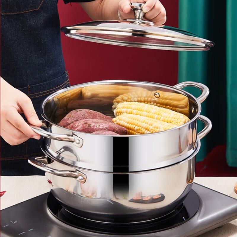 Aodin Multi-Purpose 2-Layer Stainless Steel Steamer Pot