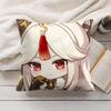 Ningguang Cute Genshin Impact Cushion Cover Silky Short Plush Invisible Zipper Dustproof Sofa Pillow Case For Home Decor