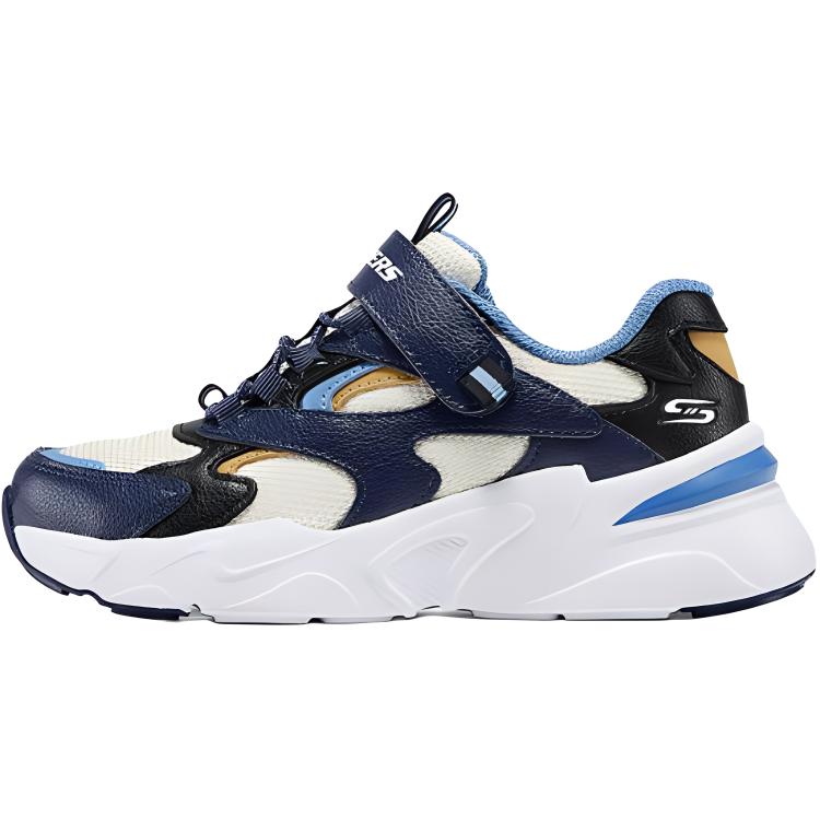 Skechers DLites Series Comfortable Trendy Durable Low-Top Casual Shoes Kids sneaker Blue 405269L-NVMT 30