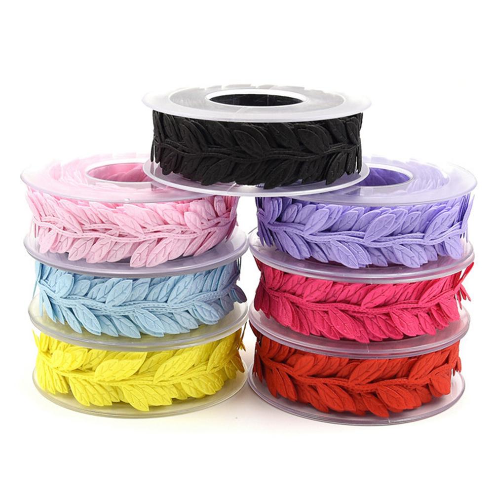 Ribbon Scrapbook DIY 15m Leaves New Christmas Year Crafts Gift Wrapping Ornaments