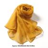 Fashion Chiffon Women Scarf Thin Solid Color Long Shawls and Wraps Soft Breathable Beach Sunscreen Hijab