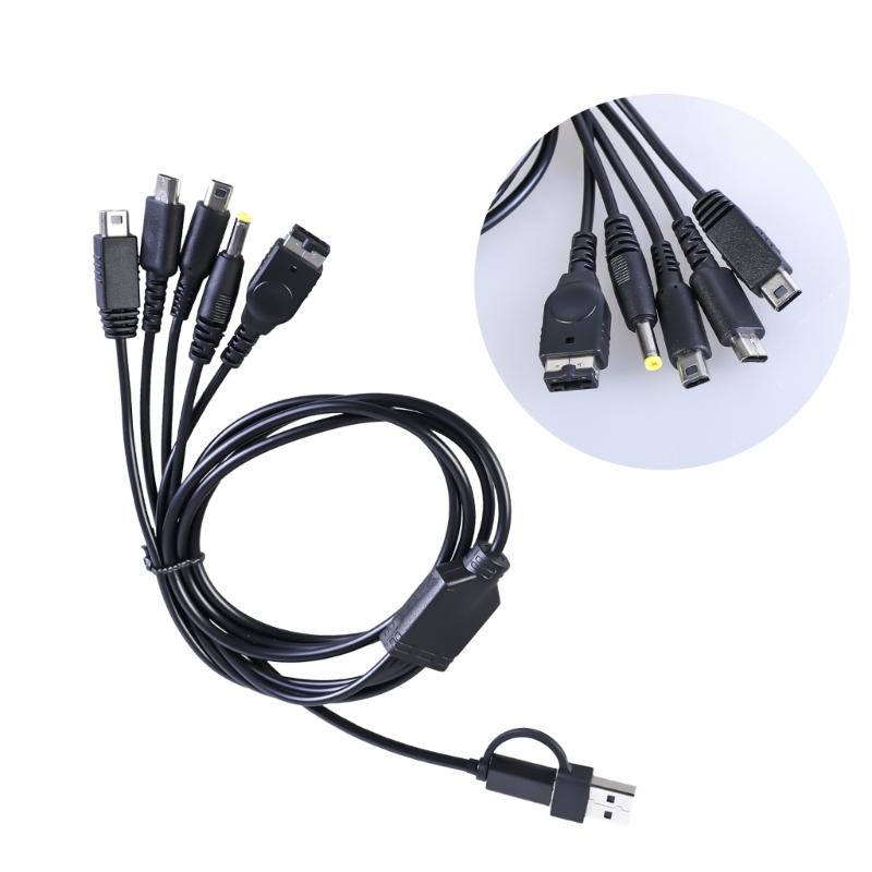 Universal 5 in 2 Type C USB Charging Cable Adapter Power Cord Charging Cable Replacement For Gaming Game Devices