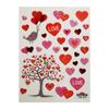 Stickers - GLOBAL GIFT - Arbre et coeurs - Paillettes - 10 x 7,5 cm - Design exclusif