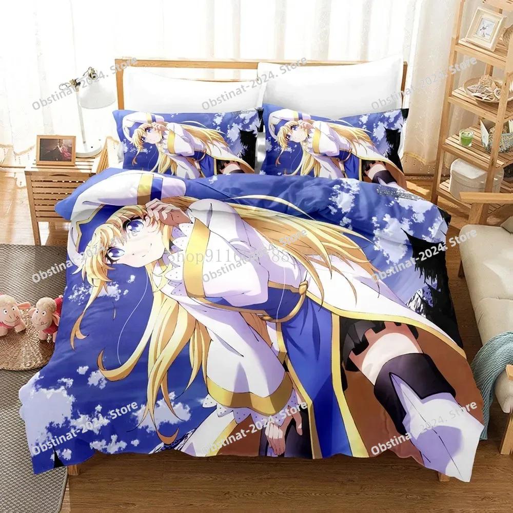 Comforter Bedding Set Anime Goblin Slayer And Lovely Bedclothes Queen King Size For Kids Adults Bedroom Decor