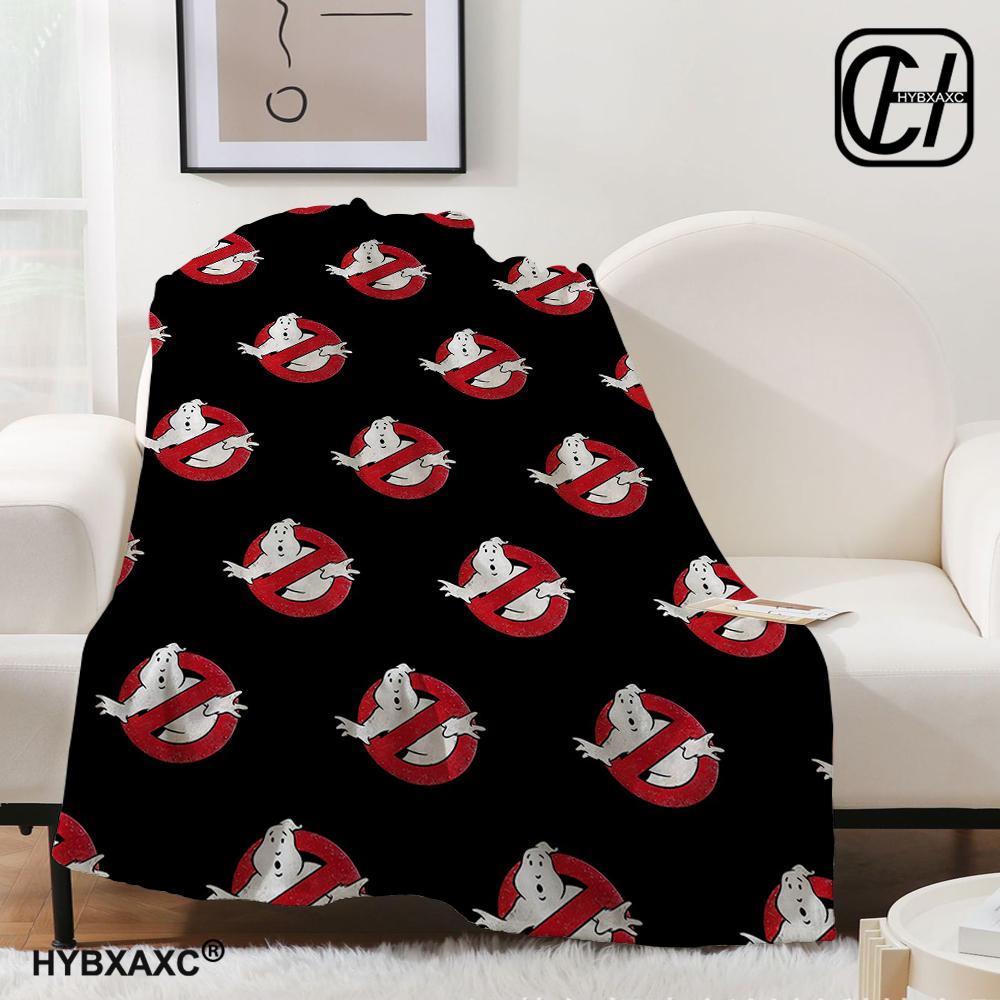 G-Ghostbusters Cartoon-Druckdecke Warme Flanelldecken Weich und Bequem Decke für Zuhause und Reisen Bettwäsche Geburtstagsgeschenk