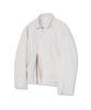 Ironyporno Whiteline 86-Iro346 Bold Line Stitch Suede Jacket Ivory