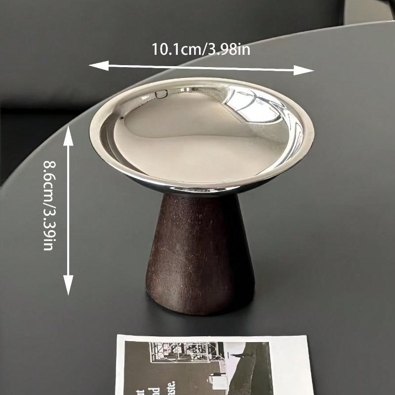 Nordic Ins Style Stainless Steel Dessert Cup with Wooden Legs – Versatile Bowl for Ice Cream Elegant Tableware for Home