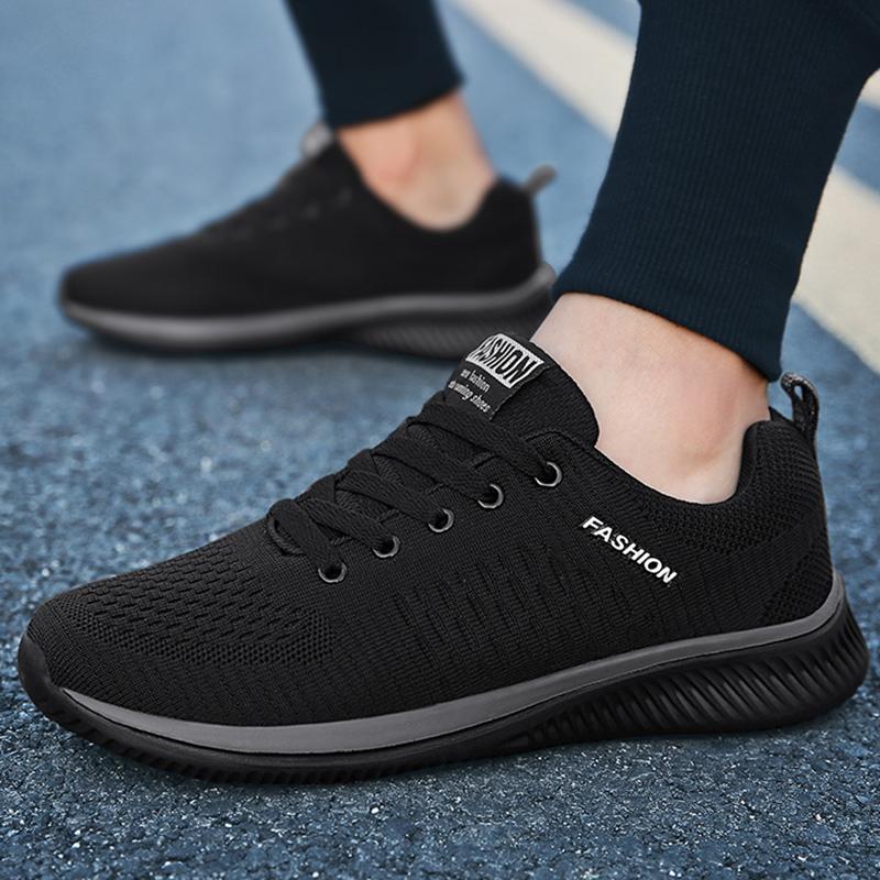 Mens Running Shoes Breathable Fashionable Lightweight Walking Flat Outdoor Comfortable Casual Sports Shoes for Men Sneakers