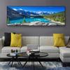 The Rising Sun Over The Mountains, Overlooking The Scenery, Decorative Painting, Living Room Sofa Background Wall, Bedroom Bedside Painting