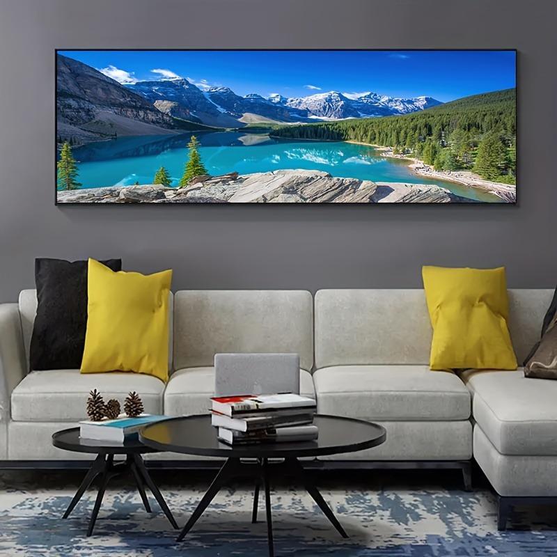 The Rising Sun Over The Mountains, Overlooking The Scenery, Decorative Painting, Living Room Sofa Background Wall, Bedroom Bedside Painting