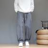 Automne Homme Pantalon Harem en Velours Côtelé Homme Coupe Ample Pantalon Décontracté Homme Couleur Unie Pantalon de Yoga Homme Pantalon Style Chinois