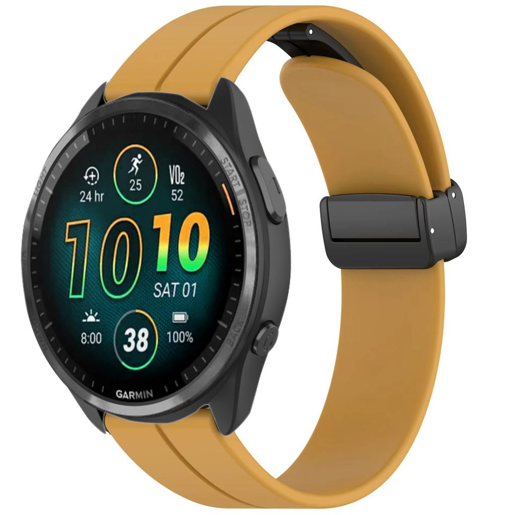 20mm 22mm Silicone Strap for Garmin Forerunner 965 265 165 55 970 570 Magnetic Wristband for Garmin Vivoactive 5/6/Venu 3 Correa