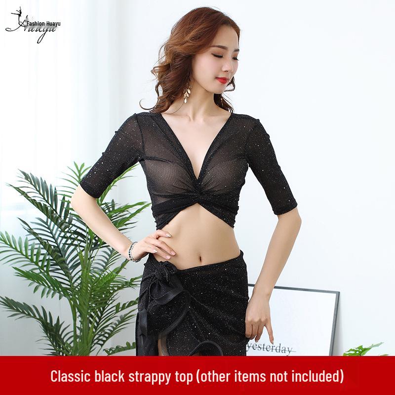 Huayu Belly Dance Practice Set: Hip Scarf Skirt for Women - Spring/Summer