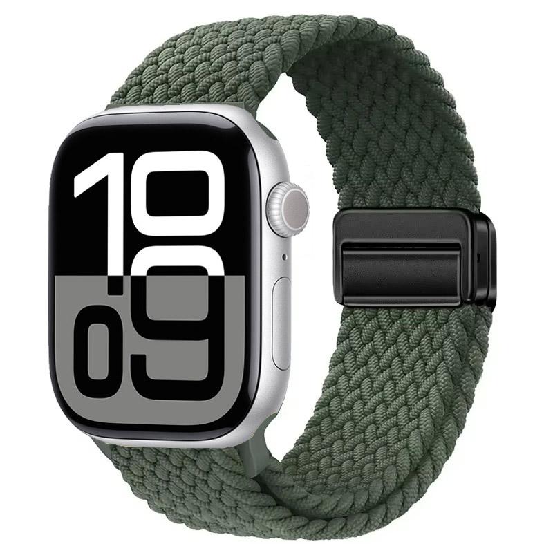 Nylon Strap for Apple Watch 10 46mm 42mm/Ultra 2 49mm 9 8 7 Breathable Watchband iwatch Series 6 5 4 SE 44mm 40mm 45mm 41mm Band