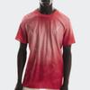 On Pace Mesh Breathable Gradient Versatile Round Neck Pullover Short Sleeve T-Shirt Men Tops Red 1MF10030672