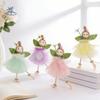 Kindergeschenke Lange Beine Blumenfee Ornamente Niedlich Netz Ostern Fee Anhänger mit Blume Handgefertigter Rock Mädchen Hängend Frühling Ostern