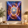 Manchester City Diamond Painting Kit 5D Full Drill DIY Diamond Mosaic Wall Art Home Decor