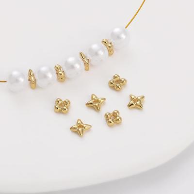 10pcs Copper Fancy Space Beads for Bracelet Necklace DIY Jewelry Findings Making