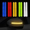 2PCS Car Stickers Mirror Reflective Strip Anti-collision Warning Stickers Exterior Reflex Tape Reflective Strip
