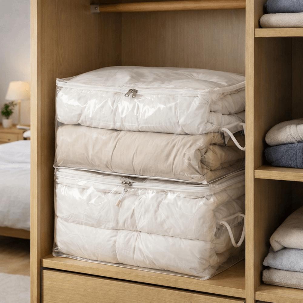 Folding Clothes Quilt Storage Bag Dust-proof Clothes Storage Bag  for Household