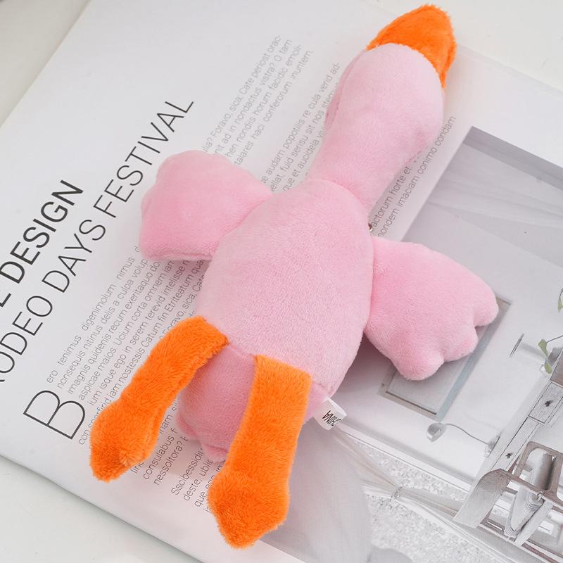 Duck Plush Toys Fluffy Doll Keychain Cute Animal Swan Goose Soft Dolls Stuffed