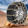 Anti-Skid Manganese Steel Snow Chains Heavy Duty Emergency Tire Chains Easy Install for Car Truck SUV Drivers Winter Essential
