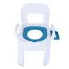 Squat Toilet Commode Chair Detachable Foldable Non Slip Armrest Backrest Cushion Quick Drying Extra Wide Commode Bathroom Sitting Bath Stool