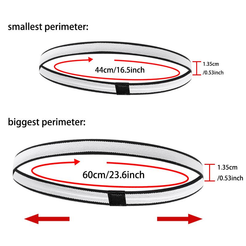 Antypoślizgowa Elastyczna Opaska Sportowa Odprowadzająca Pot na Zewnątrz do Fitnessu i Biegania