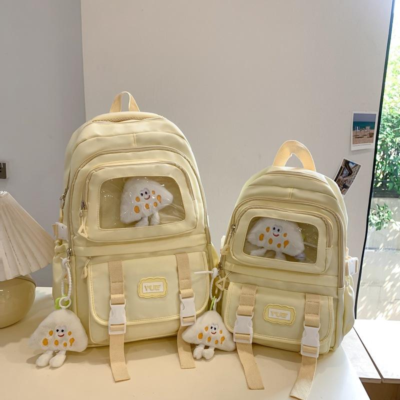 New fashion primary and junior high school student schoolbag women's simple large-capacity backpack computer backpack tide